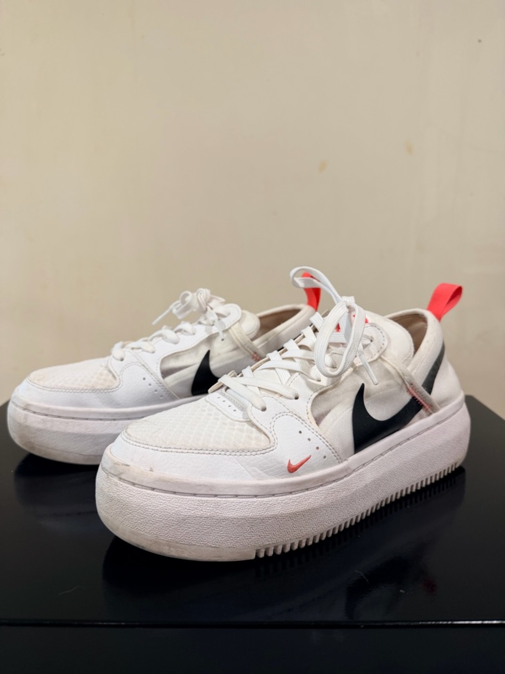 Nike White Platform Sneakers